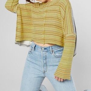 Free People Cropped Sweater